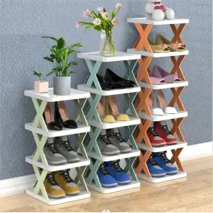 5Layers-New multi-functional household foldable shoe cabinet