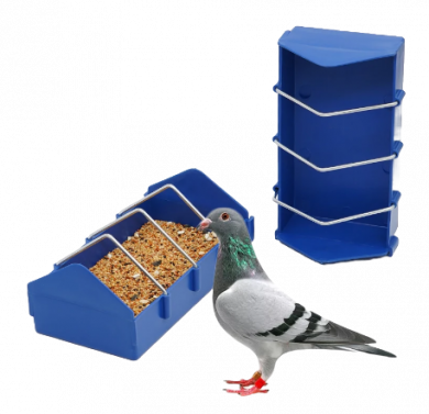 Bird Water Food Feeding Trough Splicable Poultry Feeder Plastic Slot Pigeons Food Water Bowl Feeding Splash-proof Pets Supplies