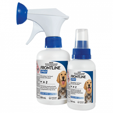 Frontline Spray (250ml) – Flea & Tick Treatment for Cats & Dogs (France)