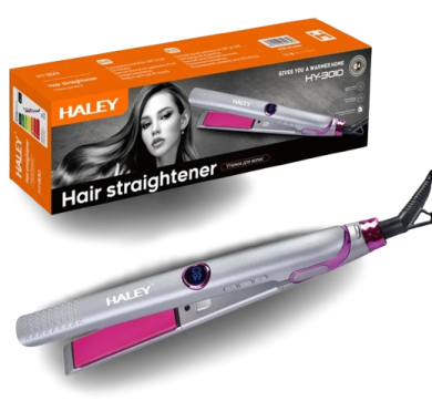 Haley Original Professional Hair Straightener – High-Quality, Portable & Family-Friendly Electric Styling Tool