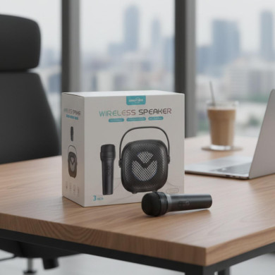 GREATNICE Bluetooth, USB, SD Card, FM Radio & Mic Supported Wireless Speaker