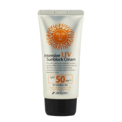 3W Clinic Intensive UV Sunblock Cream SPF 50+PA+++ 70ml