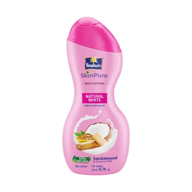 Parachute SkinPure Natural White Body Lotion with Sandalwood & Coconut Milk,For Bright, Glowing, Nourished Skin, 100% Natural Moisturizers, All Skin-100ml