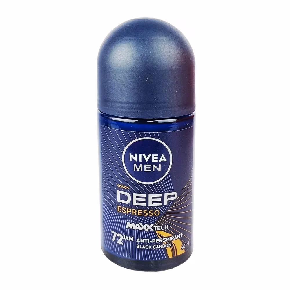Nivea Men Deep Espresso Powered by Maxxtech Formula Deodorant Roll On-50ml