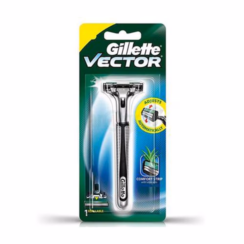 Gillette Vector Plus Manual Shaving Razor-1ps