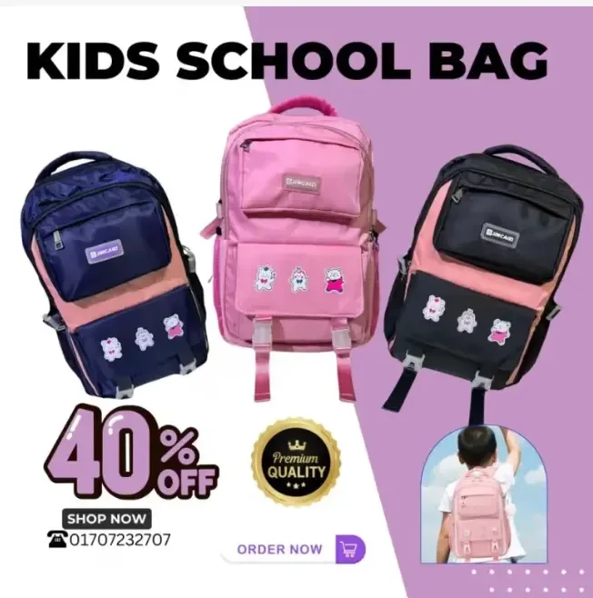 Kids Waterproof School Backpack