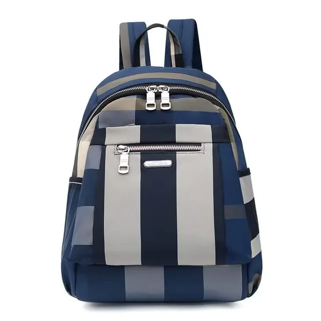 Nylon Waterproof Backpack – Blue