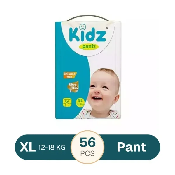 Kidz Baby Diaper Pant XL (12-18 kg) 56 pcs