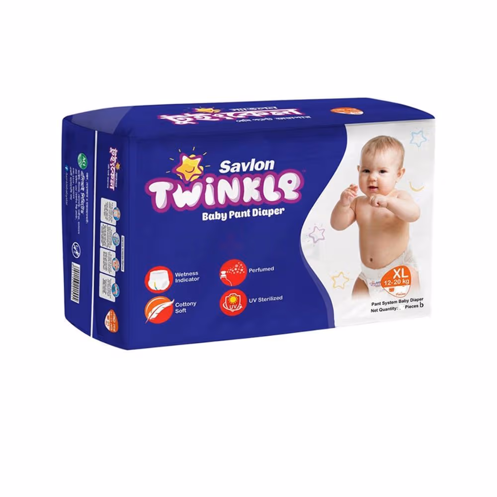 Savlon Twinkle Baby Pant Diaper XL 4s Pack