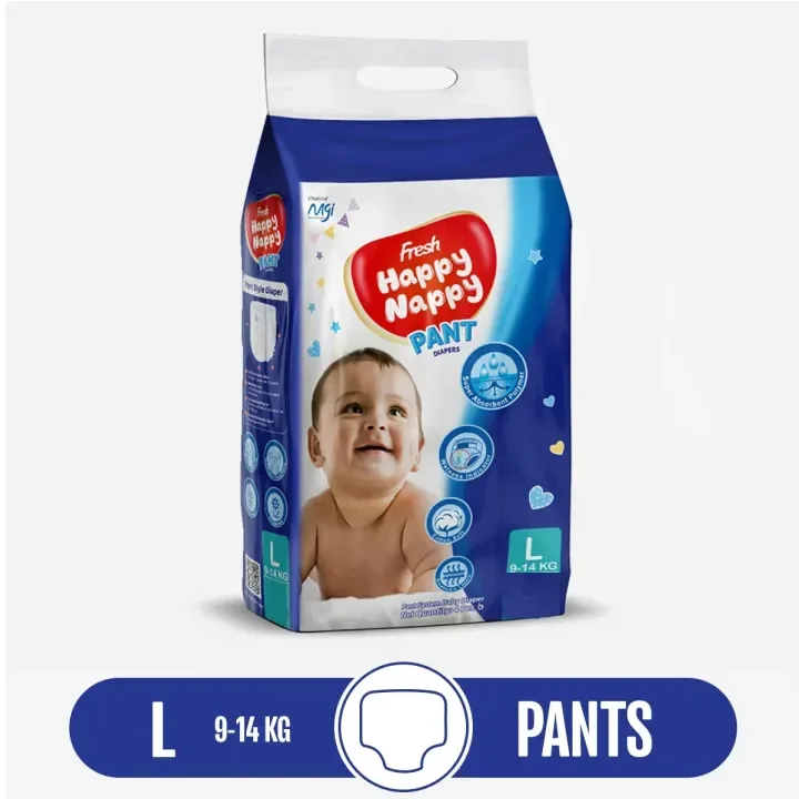 Fresh Happy Nappy Pant Diaper (L Size) 5pcs Mini Pack