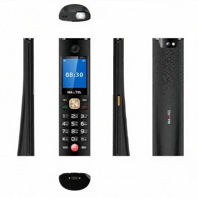 MAXTEL MAX21 Ultra Cordless Desk Phone – Dual SIM Feature Phone with 3000mAh Battery, Dock Charger, Type-C, SOS Emergency Button, Auto Call Recording & Wireless FM