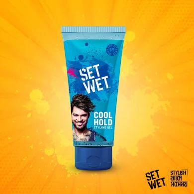 Set Wet Hair Gel Cool Hold Styling-100ml