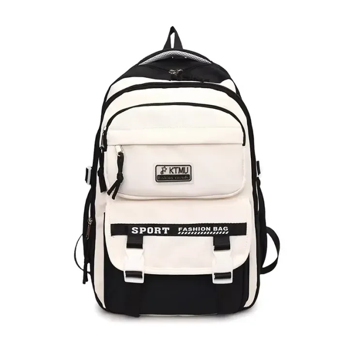 Lightweight College Student Backpack(Black)
