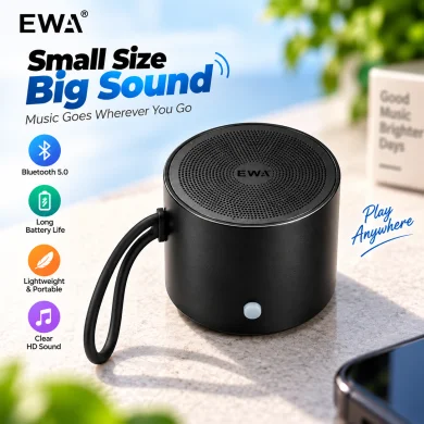 Portable Waterproof Bluetooth Speaker – 3W High-Power 360-Degree Surround Sound, Bluetooth 5.0, Built-in Mic & IPX5 Water-Resistant Design for Outdoor & Travel