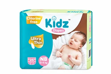 Kidz Baby Diaper Belt New Born (0-4 kg)-25pcs thumbnail