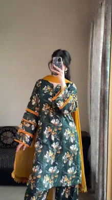 Cotton Ready made Three Piece thumbnail