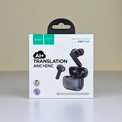 EQ27 Fun AI Translation True Wireless Earbuds – Bluetooth 5.4 ANC &amp; ENC Noise Cancelling Earphones with 134+ Languages Real-Time Translation &amp; 28H Battery thumbnail