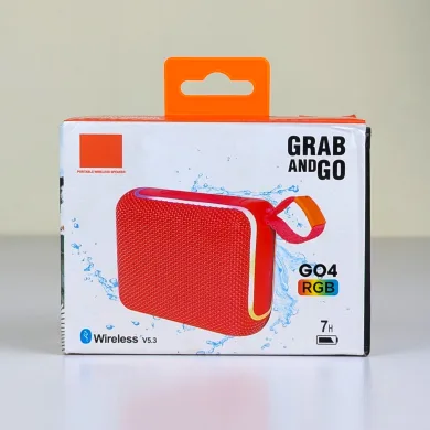 GRAB &amp; GO 4 Portable Wireless Bluetooth Speaker – IPX7 Waterproof, RGB Light Effect, Bluetooth 5.3, 7H Battery Life &amp; Compact Outdoor Speaker with Handy Strap thumbnail