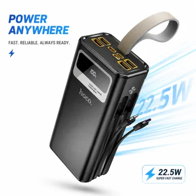Hoco MMJ-06 30000mAh 22.5W Fast Charging Power Bank – Portable Charger with Digital LED Display, Multi-Port Outputs &amp; Smart Voltage Monitoring thumbnail