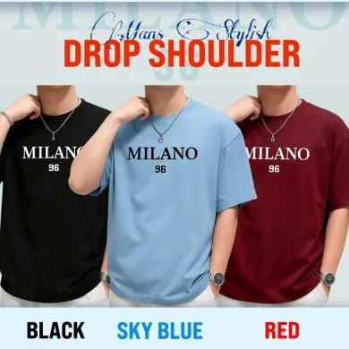 3 Pcs Combo Men&amp;amp;amp;#039;s Stylish Drop Shoulder- Milano thumbnail