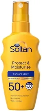 Boots Soltan Protect & Moisturise Suncare Spray SPF 50+ 200ml thumbnail