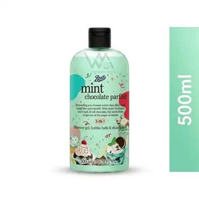 Boots Mint Chocolate Parfait 3 in 1 Shower Gel 500ml thumbnail