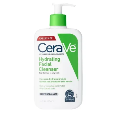 CeraVe Hydrating Face Wash with Hyaluronic Acid and Glycerin for Normal to Dry Skin ,473ML thumbnail