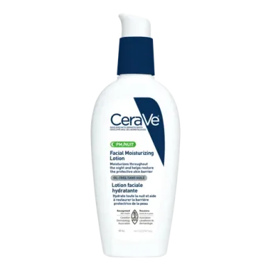 CeraVe Facial Moisturizing Lotion Pm Ultra Lightweight, Night Face Moisturizer Fragrance Free, 89 ML thumbnail