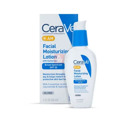 Cerave AM Facial Moisturizing Lotion with Sunscreen SPF 30 60ml thumbnail