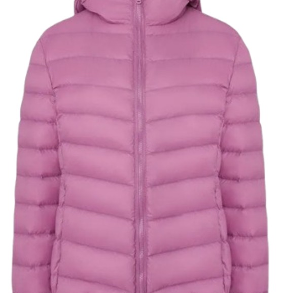 Womens Lightweight Hooded Puffer Jacket