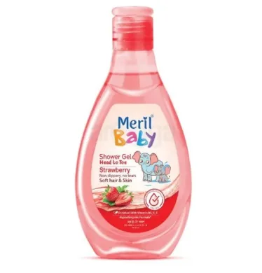 Meril Baby Shower Gel Strawberry Head to Toe 200ml thumbnail