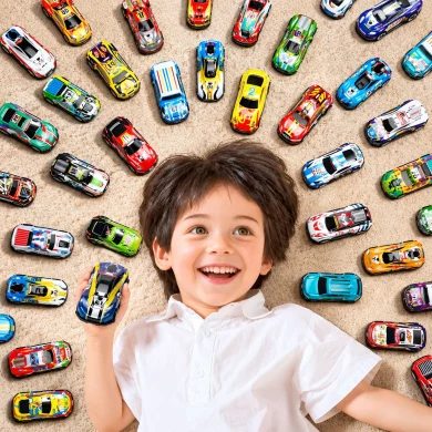 Kids Toy Car Collection Set - Racing &amp; Sports Cars thumbnail