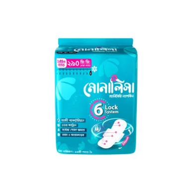 MONALISA SANITARY NAPKIN HEAVY FLOW WINGS 15 PAD thumbnail