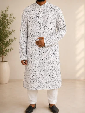 Premium Cotton Print Panjabi thumbnail