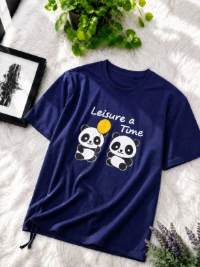 Stylish Ladies Drop Shoulder Tshirt thumbnail