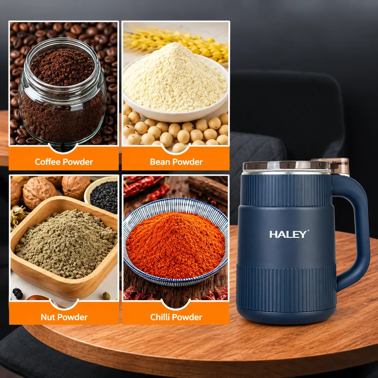 HALEY Stainless Steel Ultra-Fine Electric Grinder thumbnail