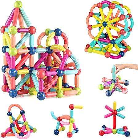 Big Size Magnetic Building Blocks Kid Toy Set Montessori Educational Magnetic Stick Building Bricks Construction Funny Toy Gift thumbnail