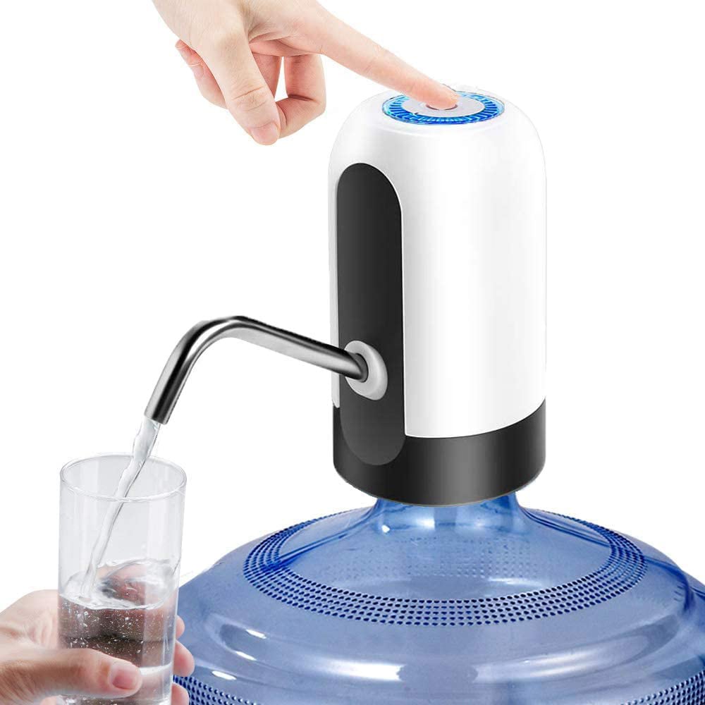 Rechargeable Electric Water Dispenser Pump – Universal Wireless Smart Drinking Water Bottle Pump with USB Charging, 360-Degree Rotation & One-Touch Operation thumbnail