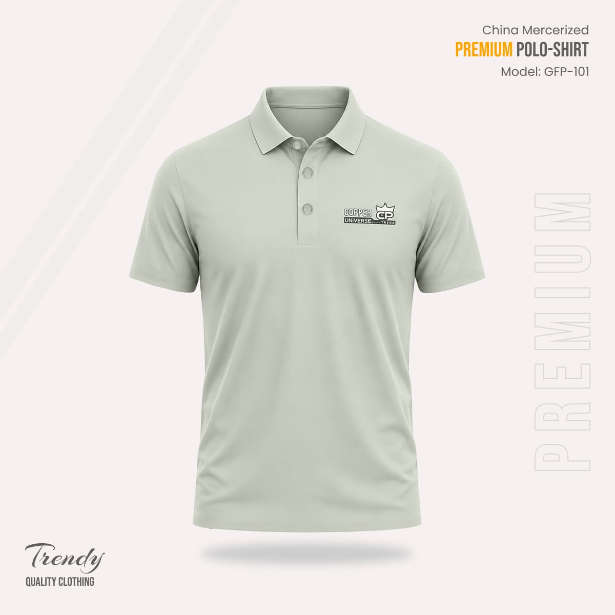 Export Quality China Mercerized Polo Shirt thumbnail