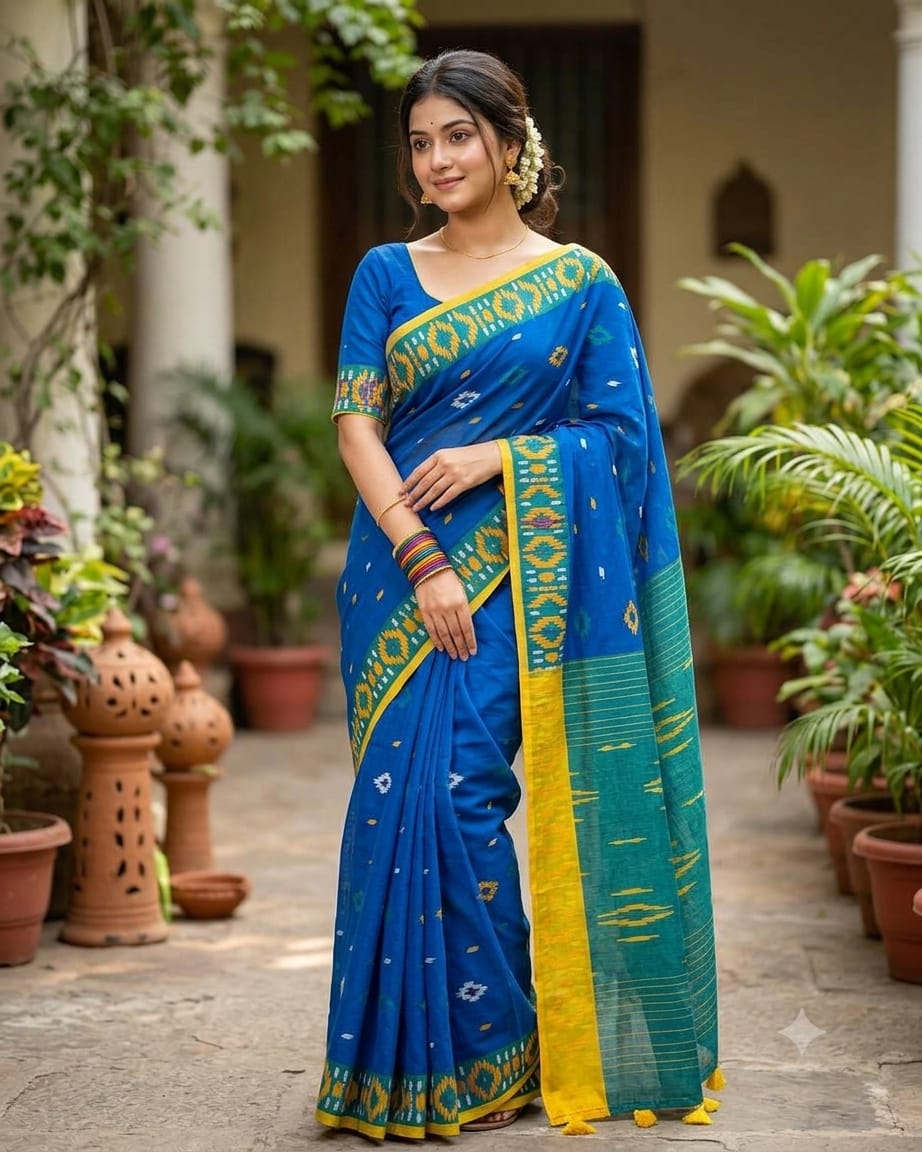 Chanderi silk sharee thumbnail
