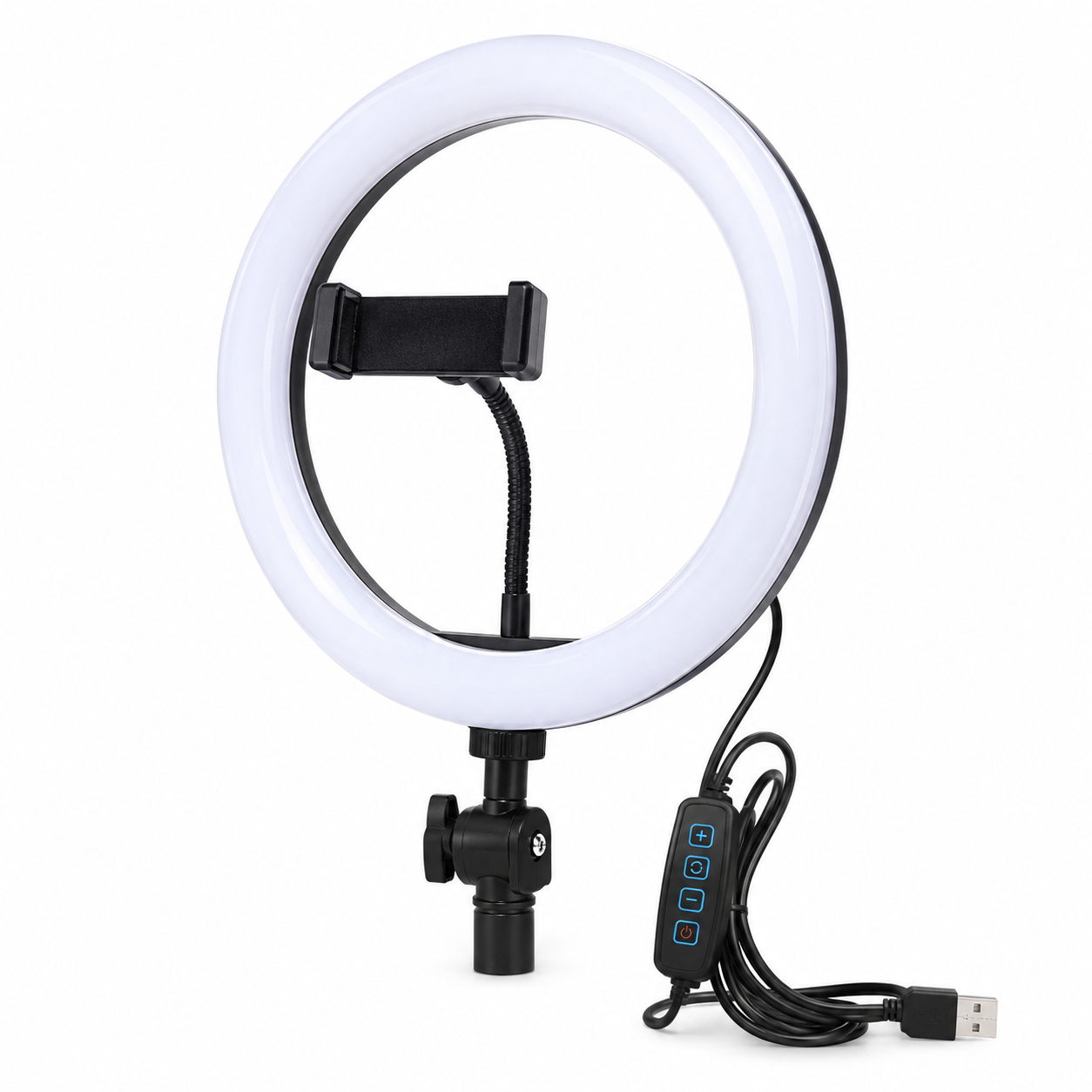 6 Ft Tripod Stand, 10&amp;quot; LED Ring Light &amp;amp; K8 Wireless Microphone Combo – Professional Content Creation &amp;amp; Vlogging Kit with 65ft Range, Adjustable Stand &amp;amp; Phone Cradle thumbnail