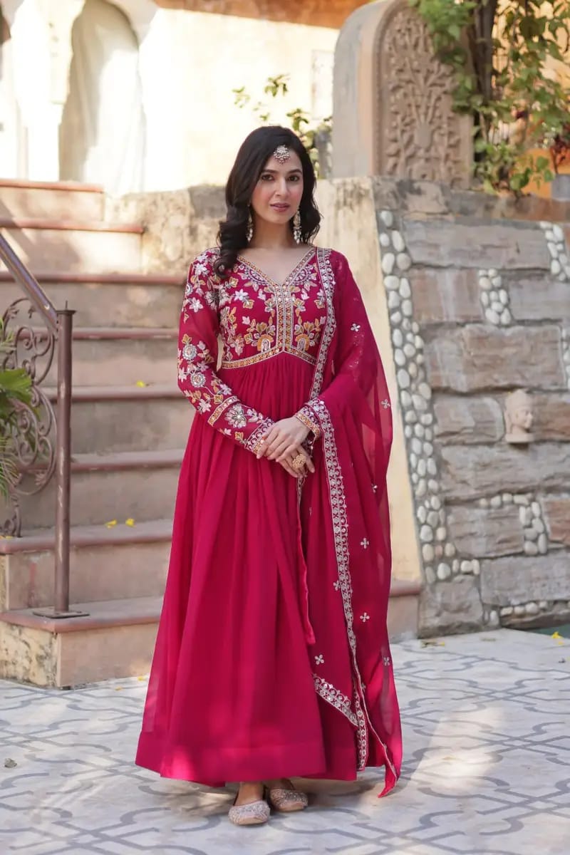 Party Wear Long Gown thumbnail
