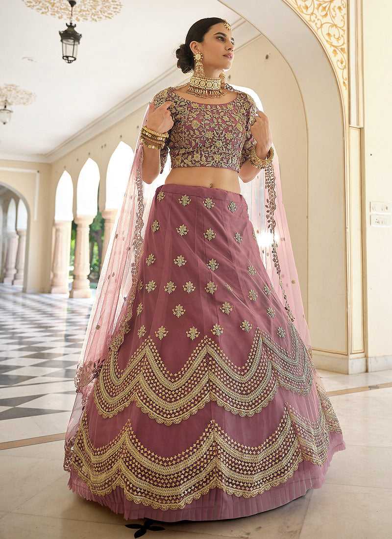 Ready-made embroidered georgette party dress thumbnail