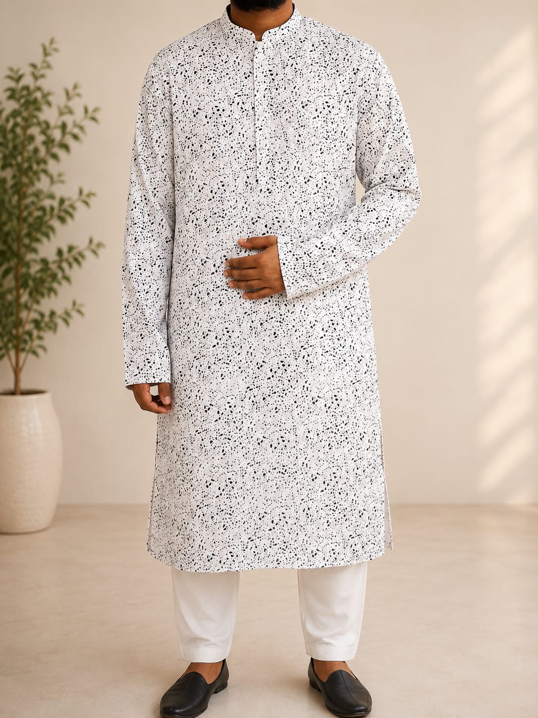 Premium Cotton Print Panjabi thumbnail