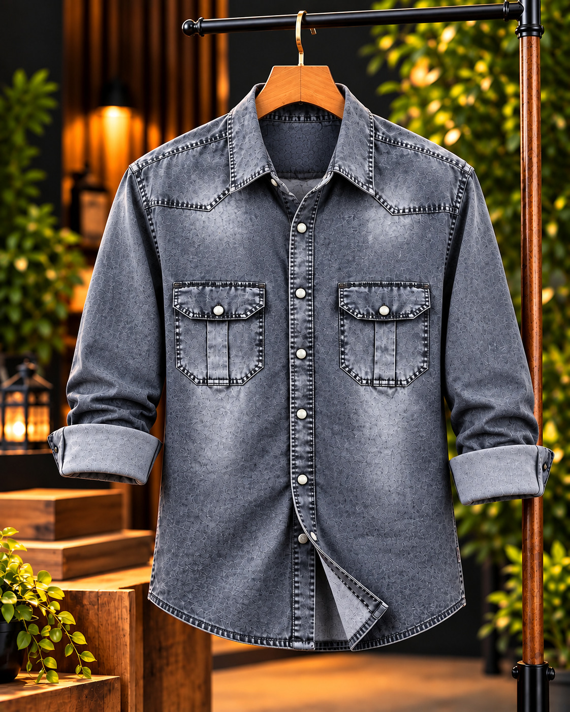 Premium Trendy Denim Shirt thumbnail
