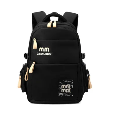 Simple Casual Backpacks (Black) thumbnail