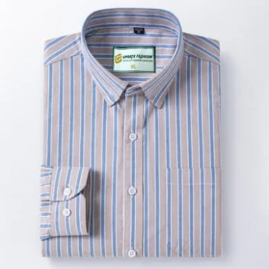 Mens long sleeve Strip shirt thumbnail