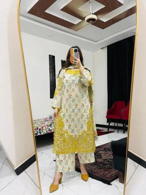 Cotton Embroidery Three Piece thumbnail