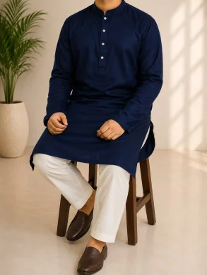 Premium Cotton Print Panjabi thumbnail