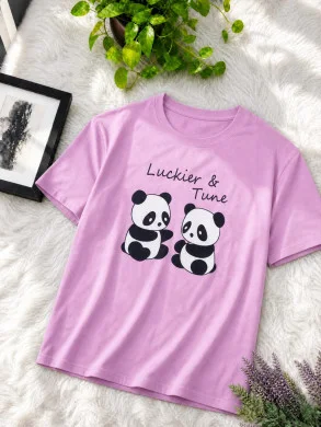 Stylish Ladies Drop Shoulder Tshirt thumbnail